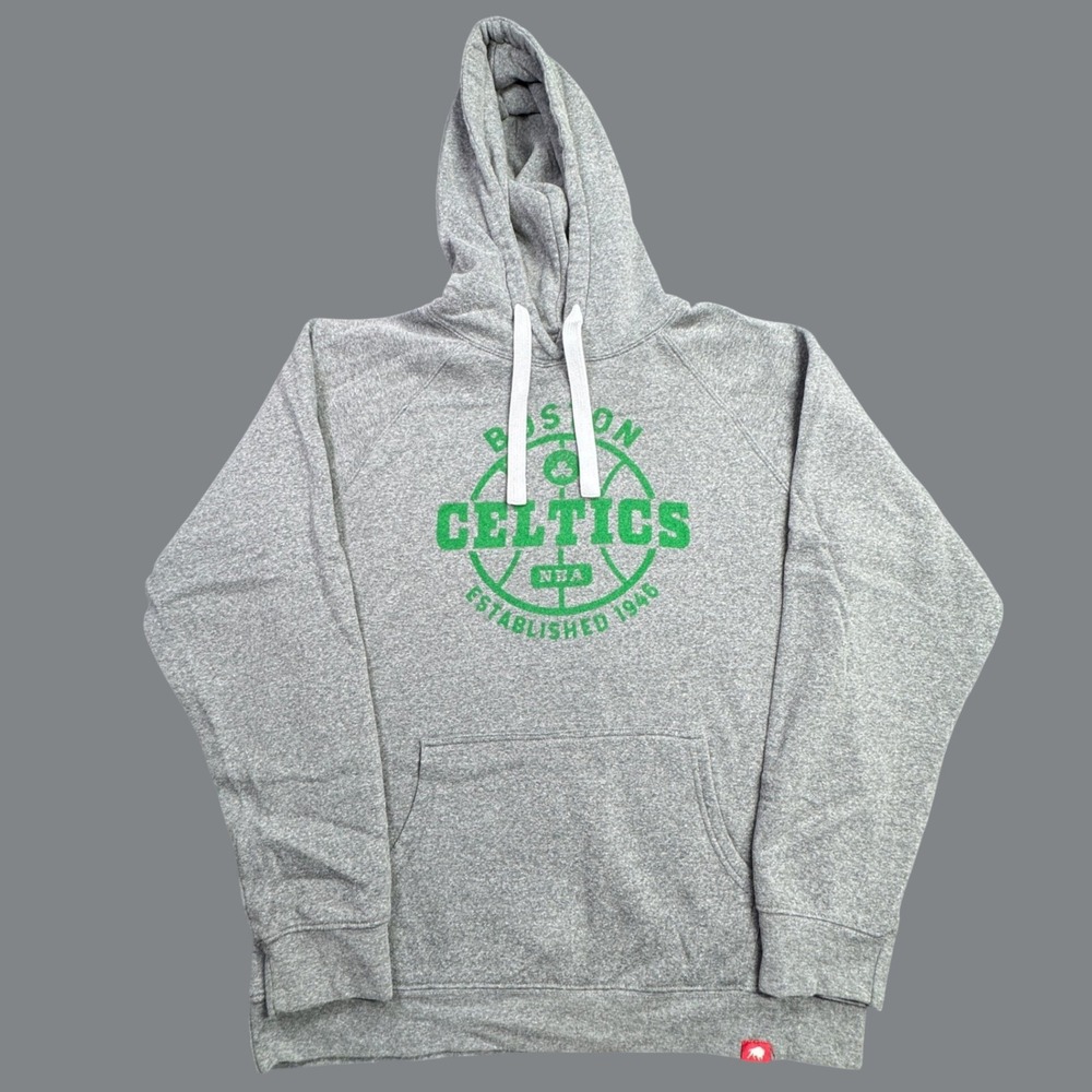 Boston Celtics Sportiqe Hoodie Mens XL Gray Pullover NBA Basketball Activewear